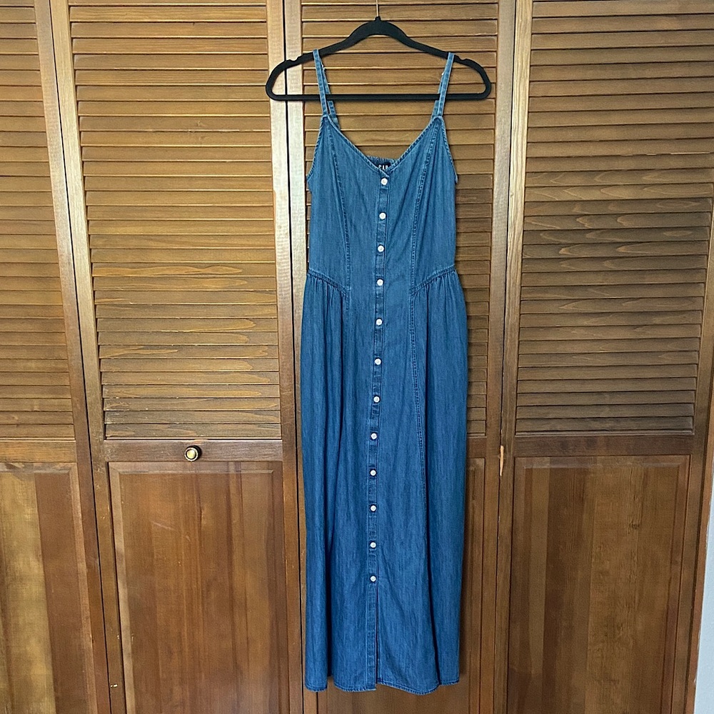 GAP Denim Maxi Dress